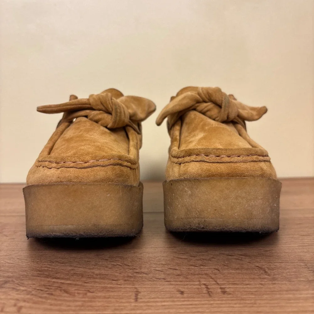 LOEFFLER RANDALL Tabitha Platform Chukka Boot Bracco Women Size 10 Suede Slip-On - Picture 7 of 13